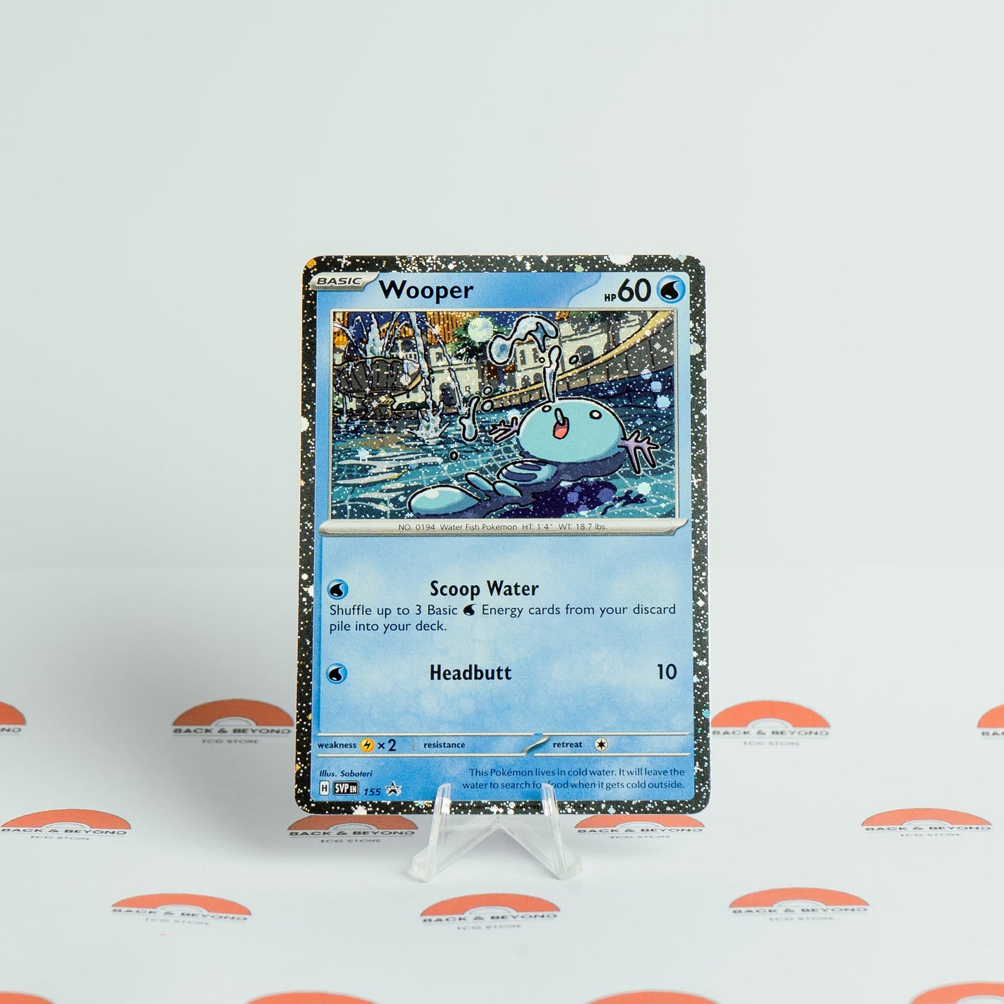 Wooper SVP155 | Surging Sparks | Black Star Promo | NM