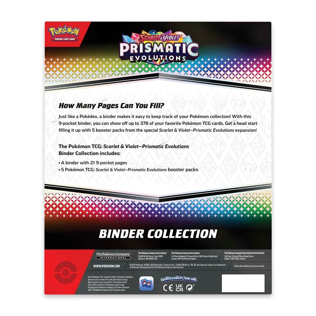 Pokémon Prismatic Evolutions | Binder Collection