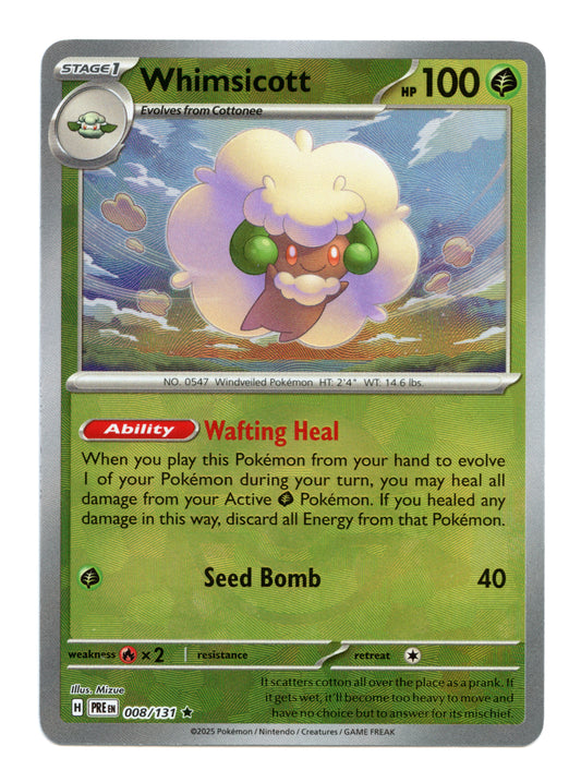 Whimsicott 008/131 (Poke Ball Pattern) | Prismatic Evolutions | Rare